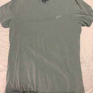 EF Men's Light Blue/Green Short Sleeve Tee